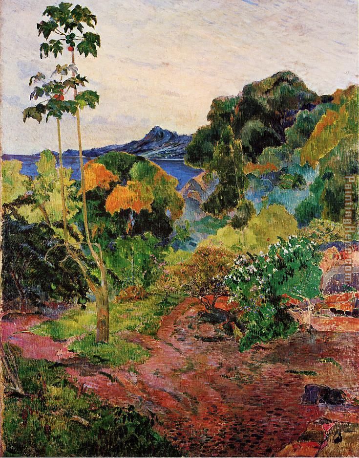 Tropical Vegetation painting - Paul Gauguin Tropical Vegetation art painting